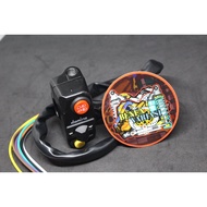 MOTORCYCLE SWITCH SWITCH DOMINO PLUS SEN UNIVERSAL MOTORCYCLE SWITCH Universal left domino switch tu