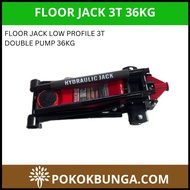 Floor Jack Low Profile 3T Double Pump 36KG Jek Tayar Kereta Low Profile 3T Double Pump 36KG Hydraulic Jack Kereta
