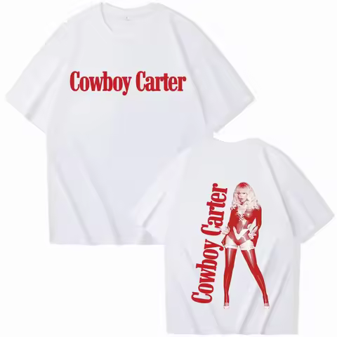 Beyonce Cowboy Carter 2026 T-shirt Man Women Harajuku O-neck Summer Casual Fashion High Quality Loos