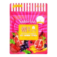 BCL日本進口Saborino清潔滋養保濕免洗懶人早安面膜 混合莓果 5片裝