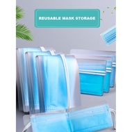 PP Mask Storage Reusable Storage Foldable Mask Storage 10PCS