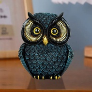 Retro Owl Statue Resin Crafts Decorations Home Living Room Desktop Entrance Decorations Creative Dec