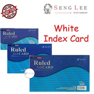 UNI White Index Card / Ruled Card (100 Sheets/Pack)  3''x5'' / 4''x6'' / 5''x8''