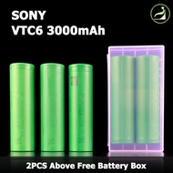 Jenama Baru Sony 18650 VTC6 Kapasiti Besar 3000Mah Bateri Litium Tinggi-Kuasa 30A Pelepasan Berterus