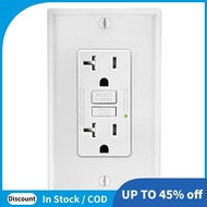 GFCI Outlet 20A, GFI Electrical Receptacle with LED Indicator, 20A Tamper-Resistant Ground Fault Cir