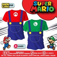 Super Mario | 马里奥 |MARIO|LUIGI| Costume Kid Adult Outfit Matching Set Kid Performance | Halloween |