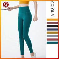 8 Color Lululemon Yoga Korean High Waist Slimming Nude Fitness Jogger Long Pants Yoga Legg MM369
