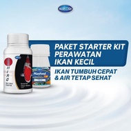 Bluecore Fish Care Starter Kit Package with Pond/Aquarium Water Purifier Starter Bacteria, with Meth