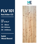33" X 94.5" FLV101 Solid Wooden Red Alder CC Veneer Main Door, Pintu Rumah, Pintu Bilik, Pintu Kayu, Corak Kayu