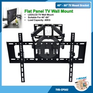 40-80 Inch Double Arm TV Wall Mount Bracket TVB-CP502/NS-600 | 120° LCD LED TV Holder Heavy Duty