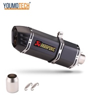 51MM Inlet Motorcycle Exhaust Muffler Pipe Exhaust Canister Tail PIPE Vent Pipe Power End Pipe Unive
