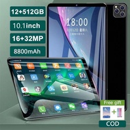 TRI54 - Terbaru 10.1 Inch Tablet PC 12GB 512GB Android 10.0 HD Layar B