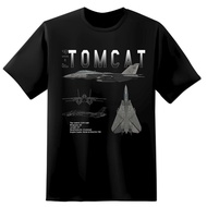 F169 Plus F-14 Tomcat Schematic Design Tee Shirt Casual Comfortable T-Shirt S-5XL