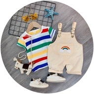 Bt001- hot Rainbow Overalls Set 2021