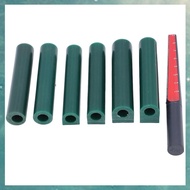(OAKF) Rings Wax Tube Set 6 Sizes Carving Wax Tubes with Cutter Ruler for Jewelry Rings Casting Hand