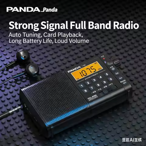 Panda T-02 Full Band LCD Display Radio New Elderly Specific MP3 Player Integrated Semiconductor Char