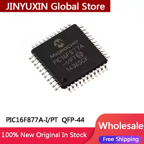 1Pcs New PIC16F877A-I PT PIC16F877A 16F877A PIC16F877 QFP44 IC Chip In Stock Wholesale