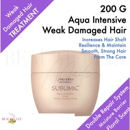 Shiseido Professional Sublimic Aqua Intensive Mask ( Weak Damaged Hair) 200g - Makes Hair Smooth and Strong from the
