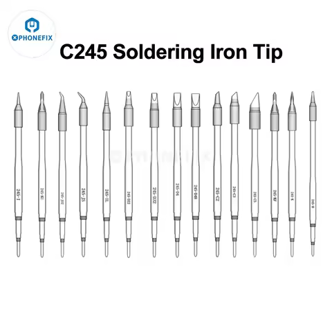 PHONEFIX C245 C470 Series Soldering Iron Tips Head for JBC Station Soldering Iron Repair PCB IC Tool