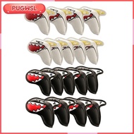 [pugwsl] 9pcs Household Golf Iron Head Cover, Golf Club Head Cover Golf Head Protection Cover Durabl