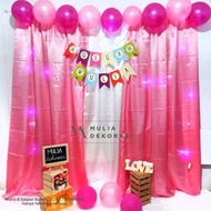 Dekorasi Aqiqah Khitan Backdrop Lamaran 7 Bulan Premium Photobooth Diy