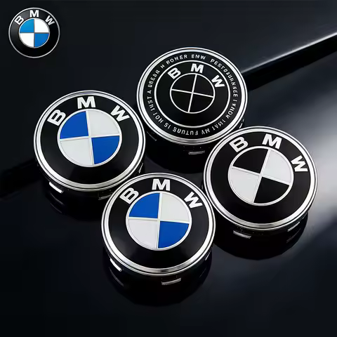 56mm/68mm 4-piece BMW wheel hub center cover protective cap badge modification, suitable for BMW X5 
