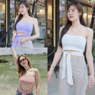 SpinnyHouse Strapless Top Tie Waist Bow Tube There Is No More Spicy Than This. Model: K3 O101G.