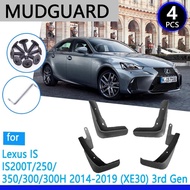 Mudguard for Lexus IS IS200T IS250 IS350 IS300 IS300H XE30 2014~2019 2017 Car Accessories Mudflap Fe