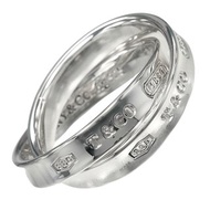 【日本直送】蒂芙尼 戒指 1837 連結圓環 8.5 號 指輪 銀 925 約 4.8g TIFFANY&Co.【二手】A 級