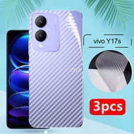 Matte Back Film For Vivo Y17S 2023 Carbon Fiber Screen Protector For VivoY17S Y17 S 4G 5G Anti-Scratch Protective Sticker soft Film