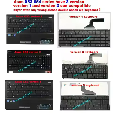 RU US keyboard for Asus X54 X54B X73B X54C X54L X54X X54XI X54XB X54H X53U X53E X53E-XR1 X53E-XR2 X5