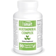 SuperSmart - Multimineral Complex Supplement (Full Spectrum) - with Magnesium, Zinc, Boron, Calcium,