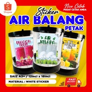 STICKER AIR BALANG 01 (PETAK)