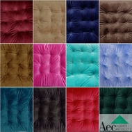 Chair Seat Cushion Dark And Pastel Square Velvet Fabric With Tie Size 46x46cm.