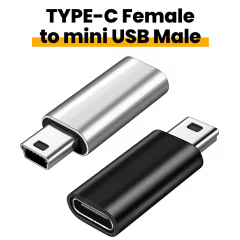 Mini USB To Type C Adapter Type C Female To Mini USB Male Connector For Phone PSP Camera MP3 GPS Dat