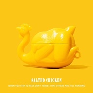 搞怪鹽焗雞AirPods 4保護套，四代保護殼Airpod Pro 2適用，蘋果耳機趣味保護