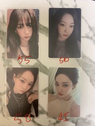 出aespa中文卡背小卡