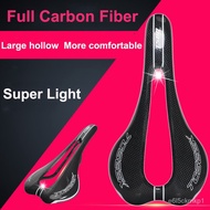 TOSEEK Full carbon fiber Bicycle MTB road bike saddles hollow mountain bike saddle seat cushion comfortable  Ultra light