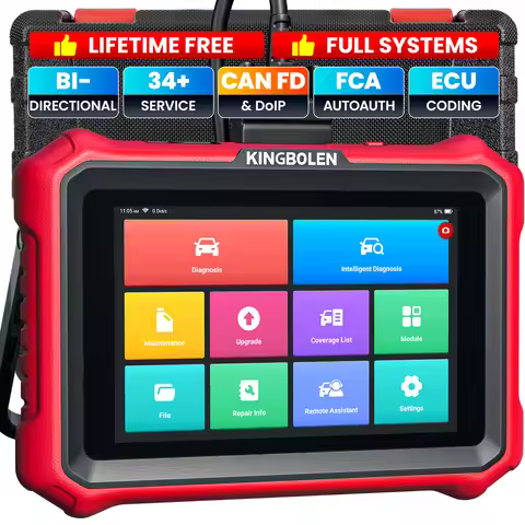 KINGBOLEN K8 Elite Bidirectionnal OBD2 Scanner ECU Coding CANFD FCA 40+ Service All System Diagnosti