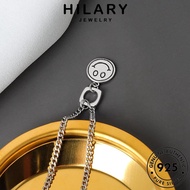 HILARY JEWELRY Original Sterling Rantai Perempuan Face 925 Necklace For Smiley Women Leher 純銀項鏈 Accessories Korean Silver Perak Pendant Korean Chain N296