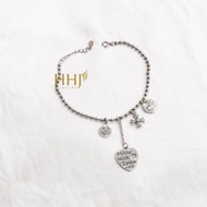 Shake chrome hearts hanging ball bracelet - HHJ - Silver S95