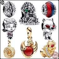 DIY S925 Sterling Silver Jewelry  Bracelet Charm Thrones Set With Silver Bath