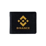 Binance BNB Crypto Coin Wallet Premium Canvas Men's Wallet