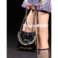 Chanel 22bag Mini Pearl Chain Shopping Bag Garbage Bag Tote Bag Chanel 22bag Mini Garbage Bag Handba