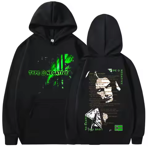Type O Negative Love You To Death Hoodie Gothic Metal Rock Band Sweatshirt Men's Casual Hip Hop Over