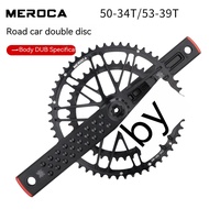 High-End Lightweight Double Disc 50/34T 53/39T Hollow Chainring MEROCA Road Bike Chainring Aluminum 