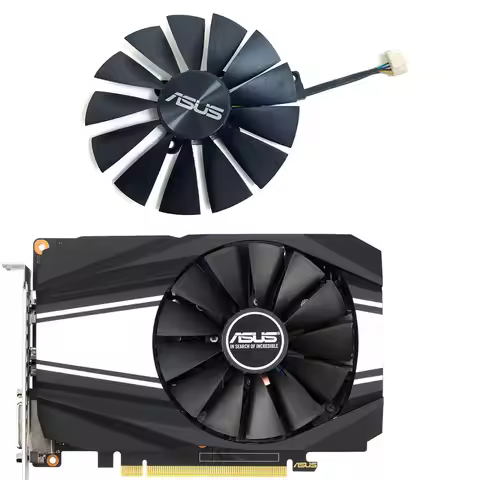 PLD10010B12HH FDC10U12D9-C GTX 1660 GPU FAN，ASUS Phoenix GTX 1660 SUPER、1660TI、1660、1650、RTX 2060 Ph