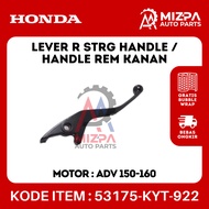 HONDA 53175-KYT-922 Lever Right Handle Brake Right Black Black ADV 150 ADV 160