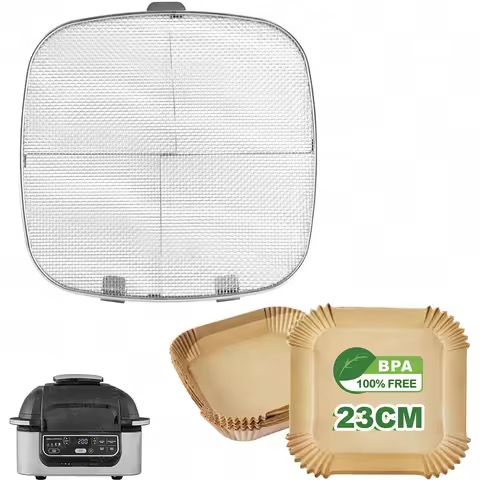 Air Fryer Splash Guard & Paper Mat for Ninja AG300 AG301 AG400 AG301C AG300C, Foodi Ninja 5in1 Smart