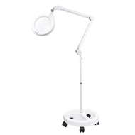 1.8x/3D/178mm 大鏡面LED調光護眼檯燈放大鏡 落地輪架式 E058-R